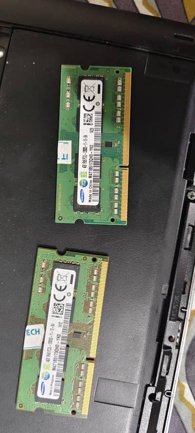 laptop Ram ddr 3 4gb 4gb total 8gb