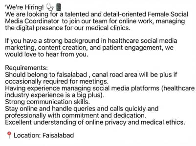 JOB SOCIAL MEDIA COORDINATOR ONLINE WORKING