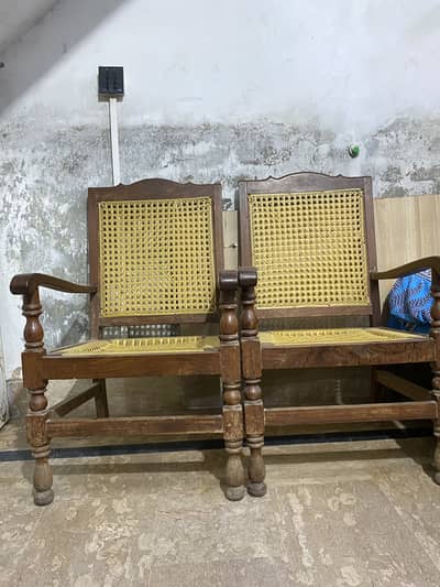 Wooden chairs