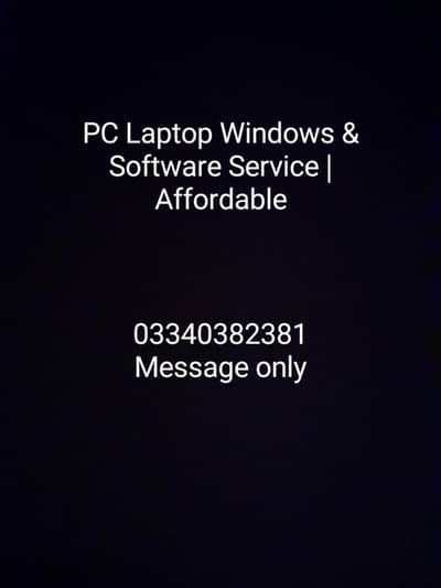 PC Laptop Windows & Software Service | Affordable