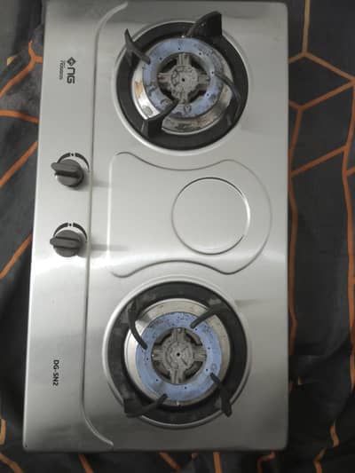 NasGas DG-SN2 2 Burner Gas Stove – Steel Top – Under Warranty