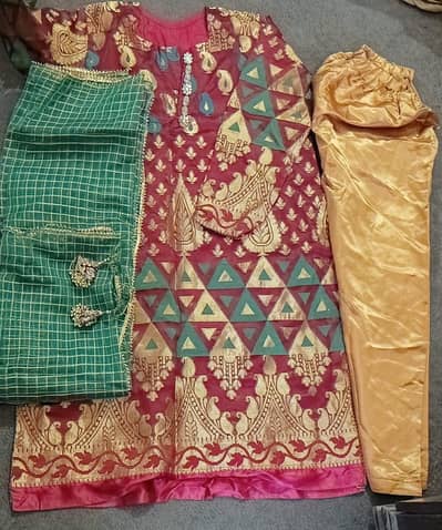 Indian Banaras wid chain button dupta py tussles