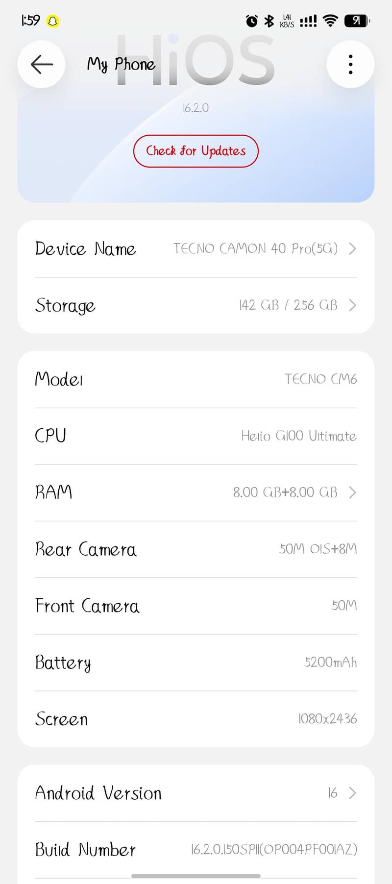 Tecno CAMON 40 Pro 1
