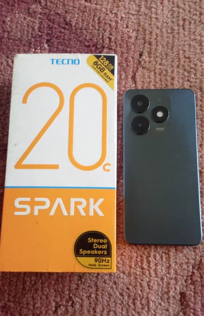 Tecno Spark 20C with box. 10/10 condition.