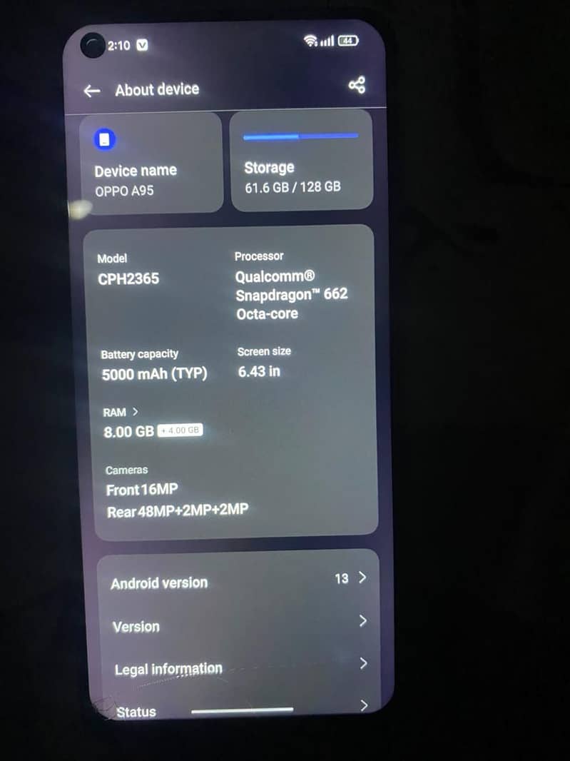 OPPO a 95 9