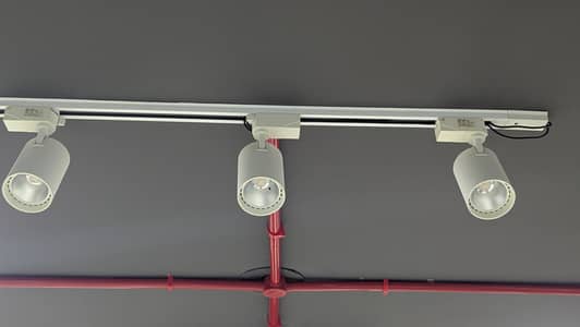3-Light Cylinder Track Lighting Kit – Modern LED 4-Set