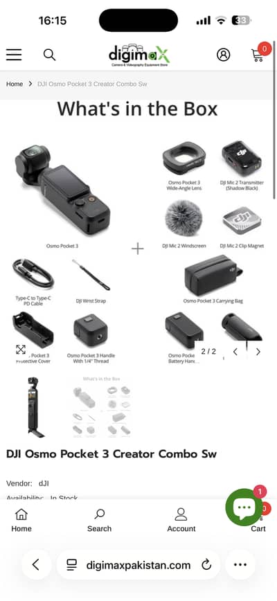 DJI osmo pocket 3 creator combo