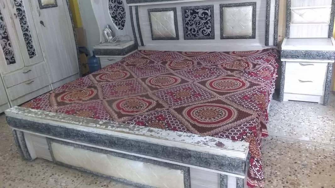 bed with side table 3