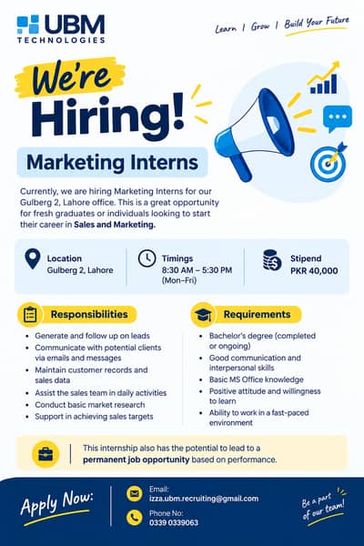 Sales & Marketing Intern