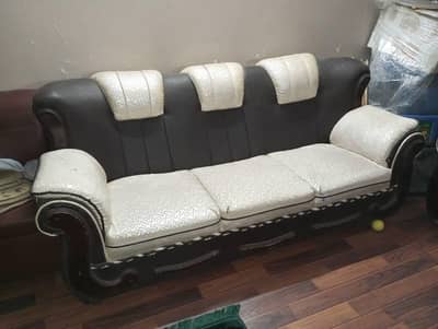5 seater wooden Ragzine sofa set