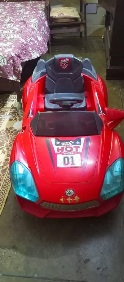 Battery powered children car