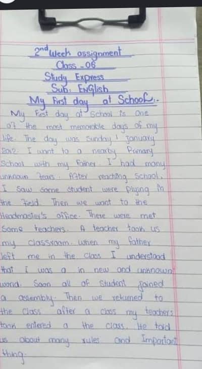 Hand written Assignment