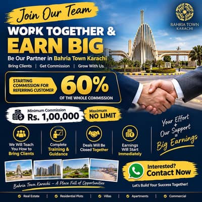 Bahria Town Karachi Real Estate Partners Required