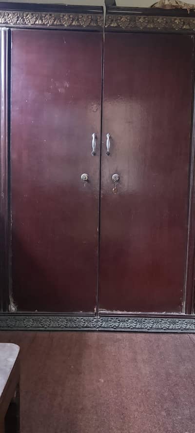 Wooden wardrobe