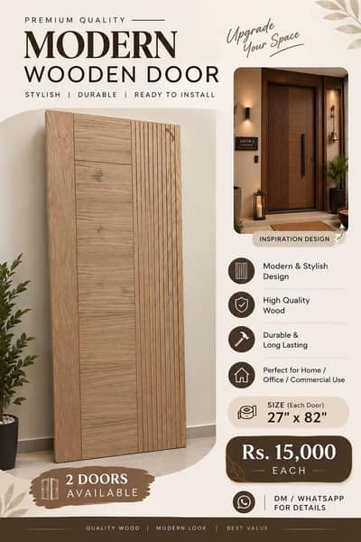 MODERN WOODEN DOOR