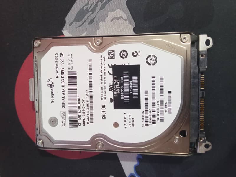 read add  rams and hard drive 320gb 0
