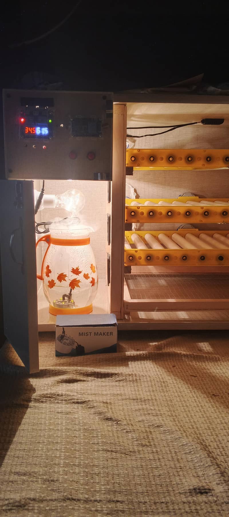 Fully Automatic Egg incubator 180 eggs 10