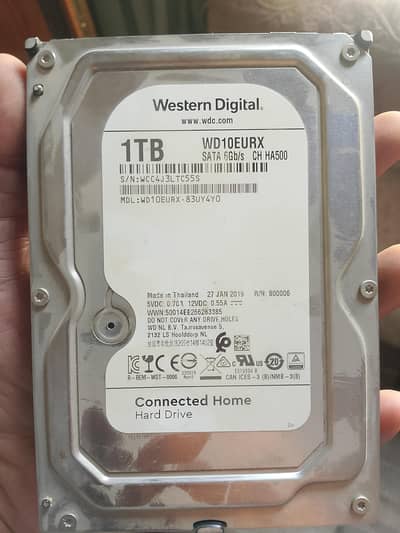 Western Digital 1 TB Hard Drive Used (0300/4149583)