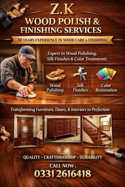 Wood Polish & Furniture Polish Service/ deco paint / wood paint