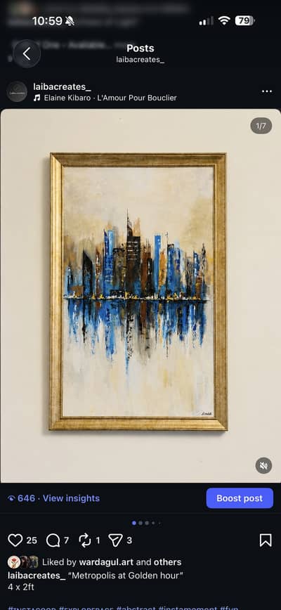 Handmade acrylic painting