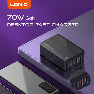 LDNIO 70W GaN Desktop Fast Charger A4808Q