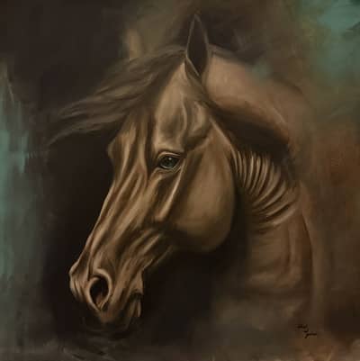 Elegant Horse Artwork | Original Painting | Wall Decor