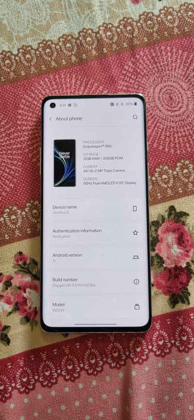 One Plus 8 Duall sim