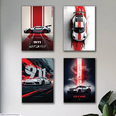 Islamic Calligraphy Wall Art Set of 3 Black and4 Pcs 8x11 Car Wall Art