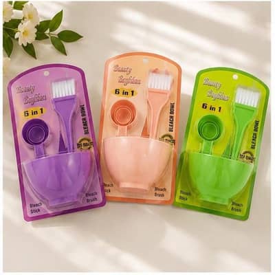 6 in 1 Bleach Bowl Set – Facial Mixing Bowl Beauty Kit