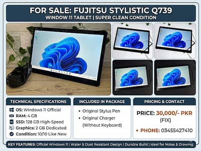 Fujitsu Q739 8th Gen Windows 11
