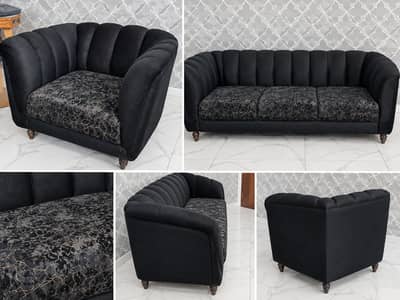 Black Sofa Set For Sale