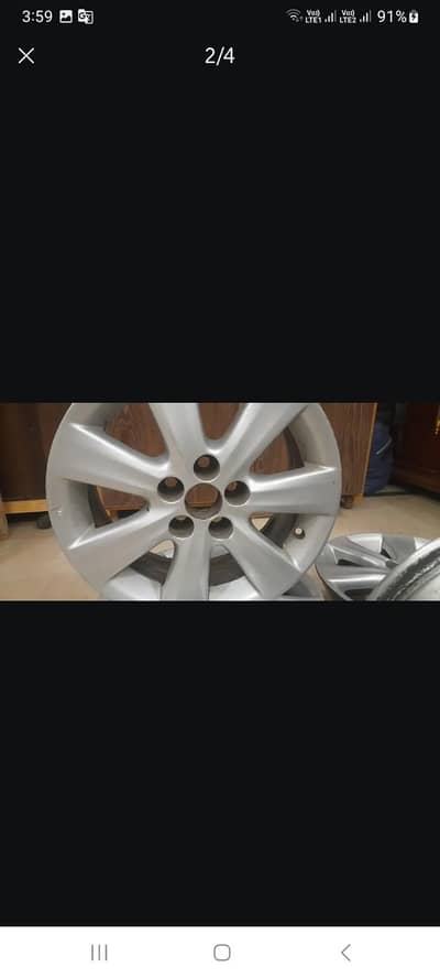 Toyota 1.8 original tyre rim set