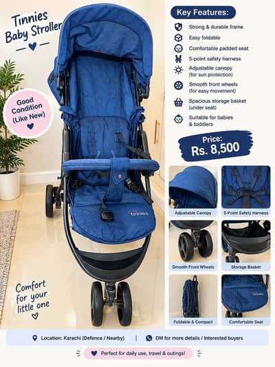 Tinnies Baby Stroller For Sale 