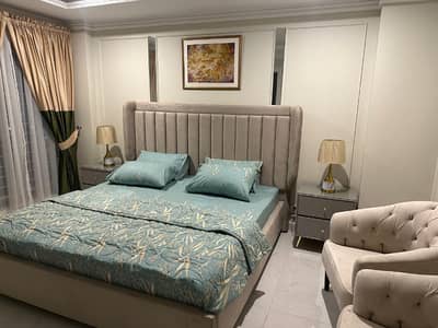 1 Bedroom VIP Full furnish flat per day available in Bahria town Lahore 0300 4561276