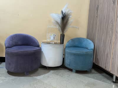 2 coffee set…. . 2 sofas and 1 table with brown mirror cover