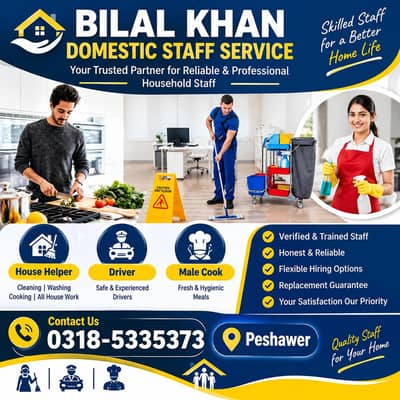 house keeper/ Cook /driver available 03185335373