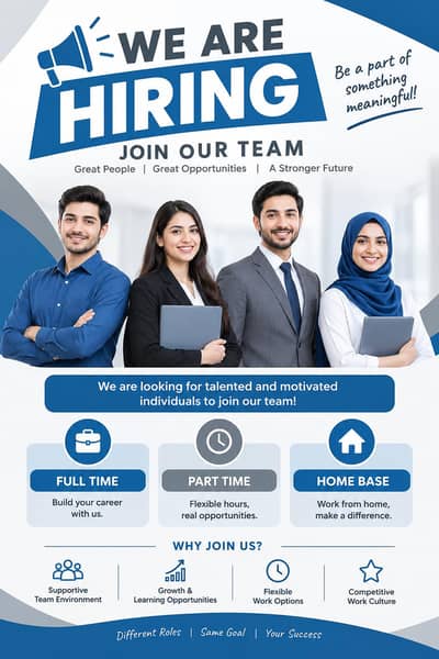 Hiring males and females for work