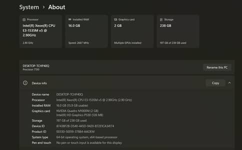 Dell Precision 7510 workstation