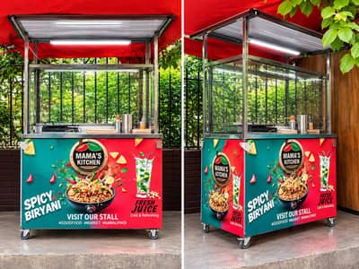 Complete Food Stall Cart for Sale – Ready Business Setup
