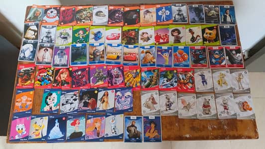 Disney Pixar Marvel Star Wars Collector Cards – 98 Cards | 72 Unique