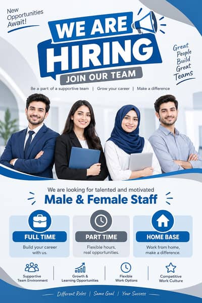 Working opportunity available in Lahore