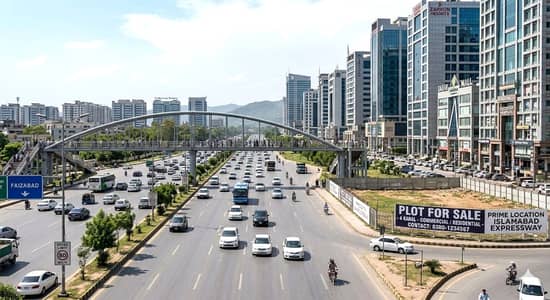 12 kanal Plot for Sale on Main Express Way Interchange Big Front