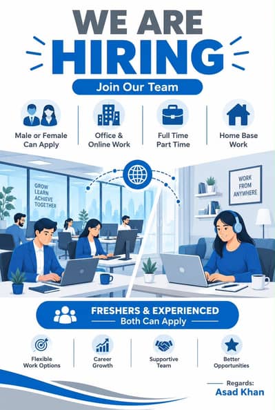 Starting with your career with us. Applying now for online work.