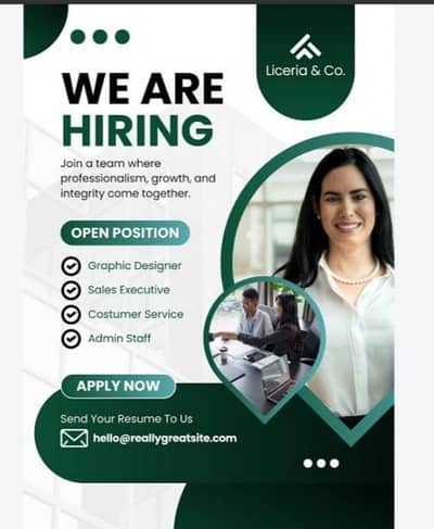 NEED MALE AND FEMALES STAFF FOR OFFICE WORK AND ONLINE WORK