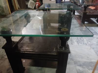 3 glass tarpai set 1 bara 2 choty