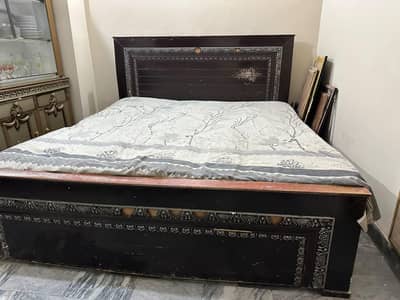 Wooden king size bed