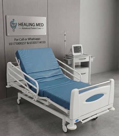 Patient electric bed five function with mattress for also home Use