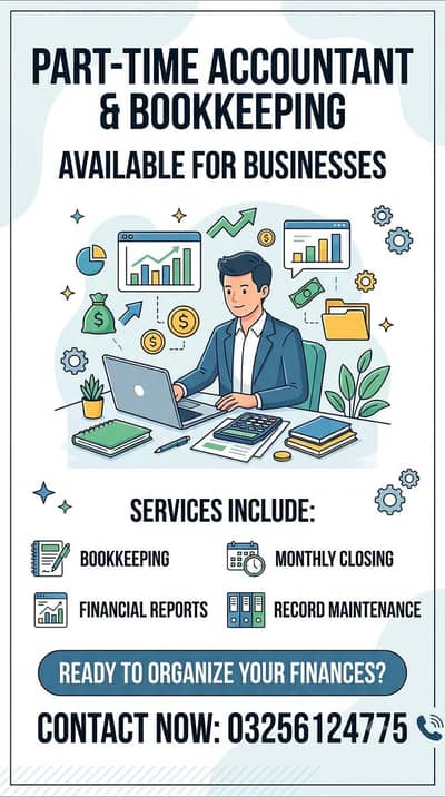 Accountant Available Part-Time for Businesses.