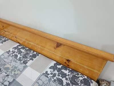 Strong Original Wooden Bed with Mattress – Urgent Sale | Rs. 55,000