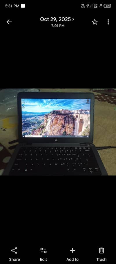 Hp elite book 820 laptop i5 4th gen 4gb ram 1tb storage
